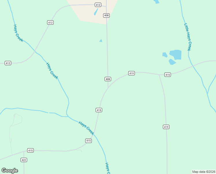 map of restaurants, bars, coffee shops, grocery stores, and more near 351 County Road 408 in Elba