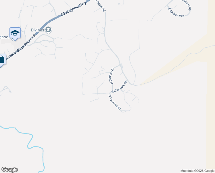 map of restaurants, bars, coffee shops, grocery stores, and more near 1041 North Duncan Drive in Nogales