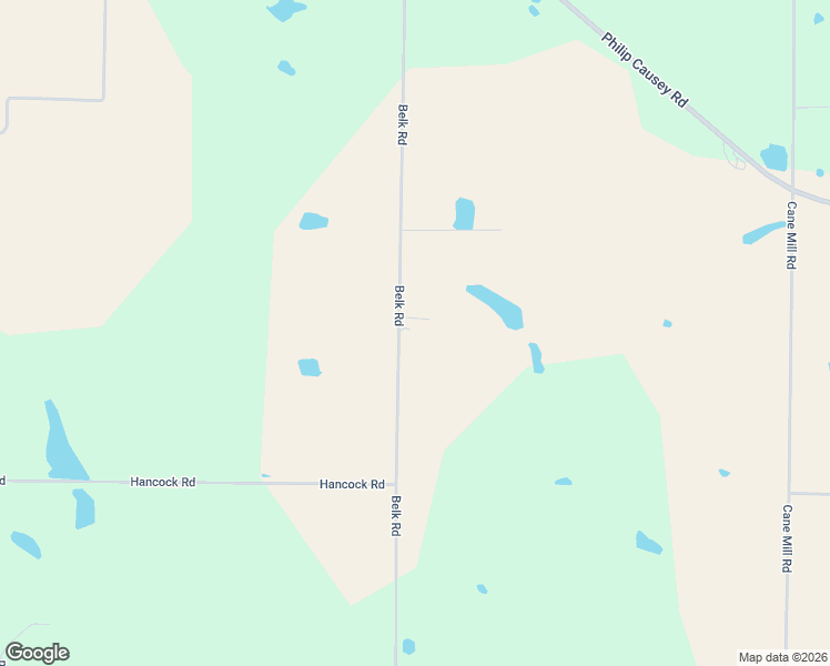 map of restaurants, bars, coffee shops, grocery stores, and more near 373 Belk Road in Doerun