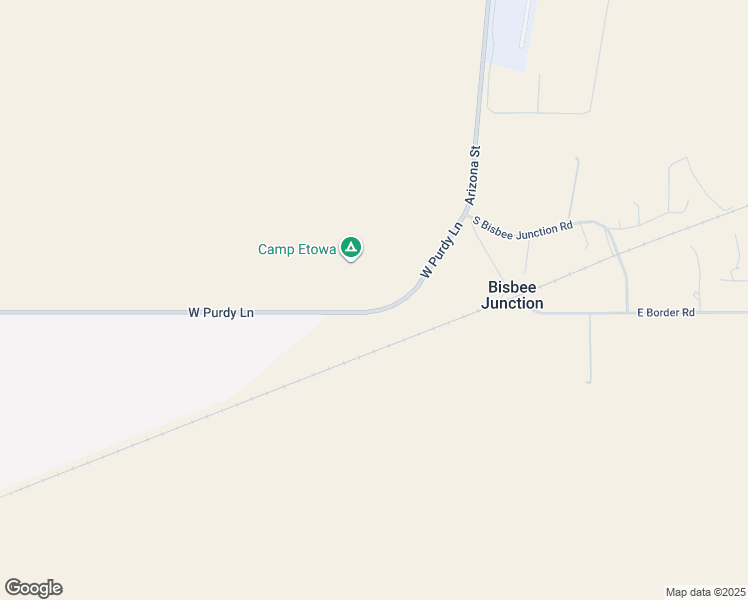 map of restaurants, bars, coffee shops, grocery stores, and more near 406 West Purdy Lane in Bisbee