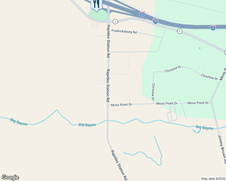 map of restaurants, bars, coffee shops, grocery stores, and more near 209 Rapides Station Road in Boyce