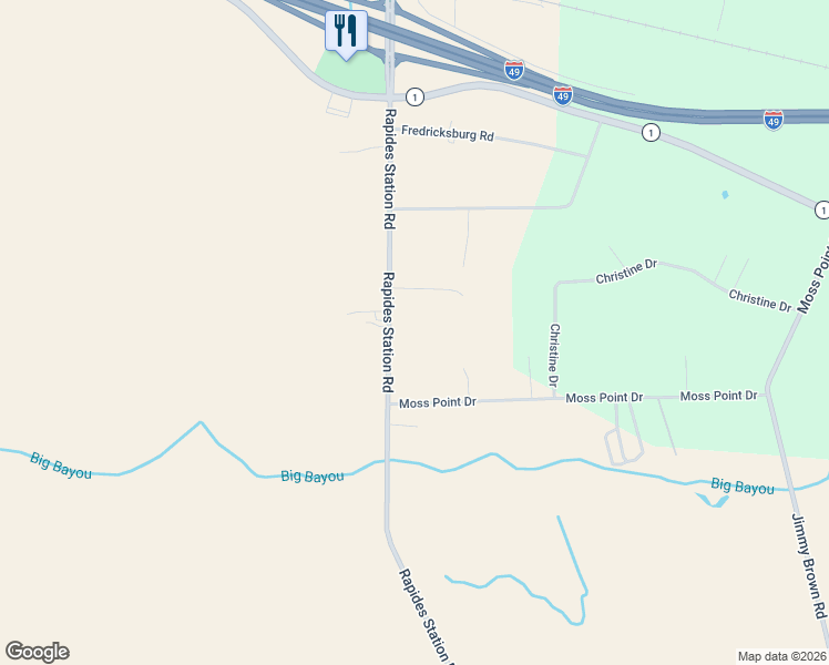 map of restaurants, bars, coffee shops, grocery stores, and more near 209 Rapides Station Road in Boyce