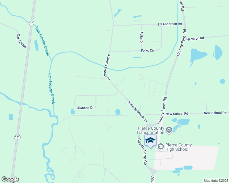 map of restaurants, bars, coffee shops, grocery stores, and more near 3922 Alabaha Drive in Blackshear