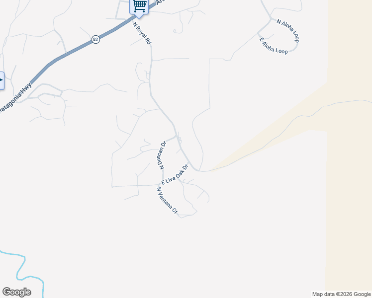 map of restaurants, bars, coffee shops, grocery stores, and more near 1144 North Royal Road in Nogales