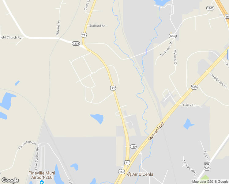 map of restaurants, bars, coffee shops, grocery stores, and more near 2330 Shreveport Highway in Pineville