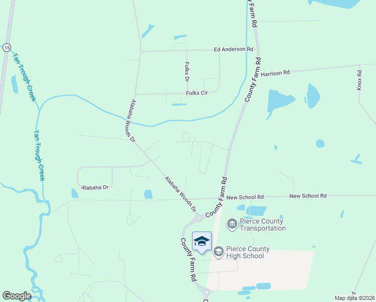 map of restaurants, bars, coffee shops, grocery stores, and more near 4315 Kay Drive in Blackshear