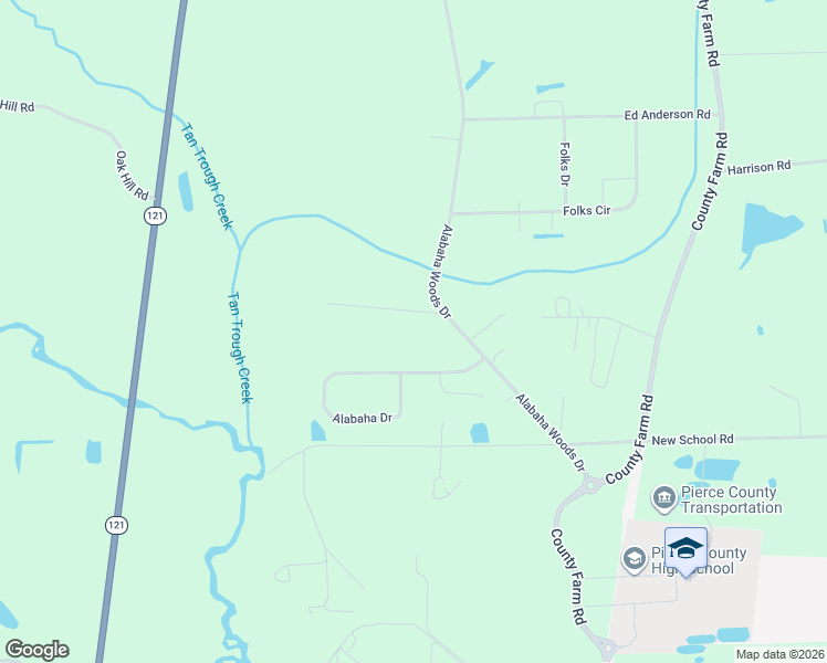 map of restaurants, bars, coffee shops, grocery stores, and more near 3773 West Drive in Blackshear