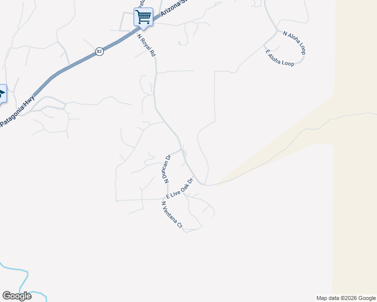 map of restaurants, bars, coffee shops, grocery stores, and more near 1144 North Royal Road in Nogales