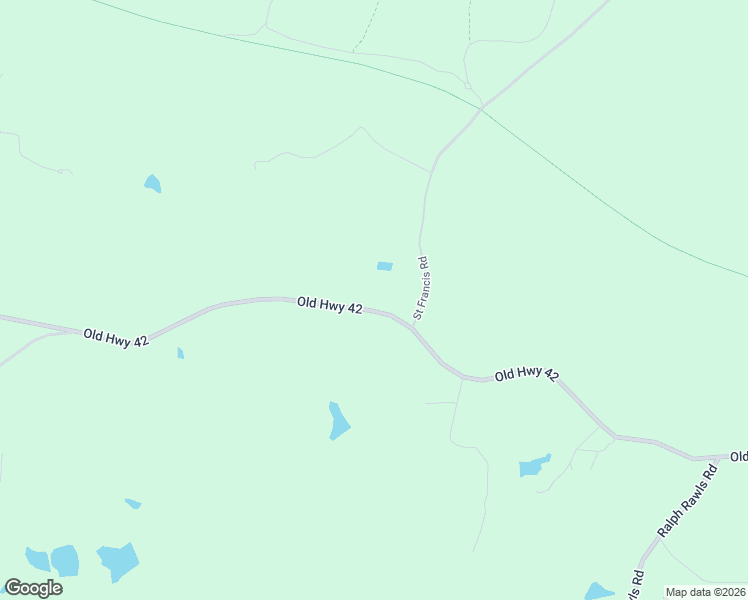 map of restaurants, bars, coffee shops, grocery stores, and more near 6521 Old Highway 42 in Hattiesburg