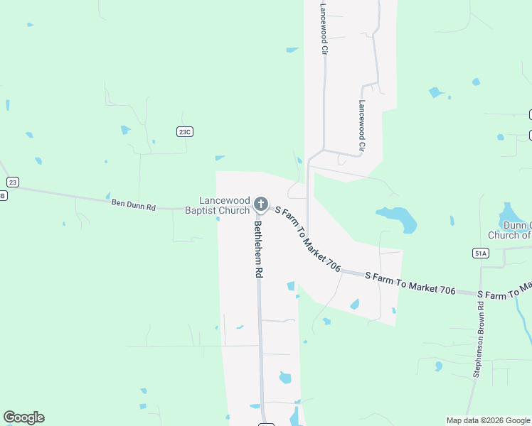 map of restaurants, bars, coffee shops, grocery stores, and more near 2464 Bethlehem Road in Lufkin