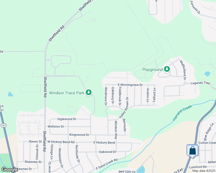 map of restaurants, bars, coffee shops, grocery stores, and more near 116 Windmere Drive in Enterprise
