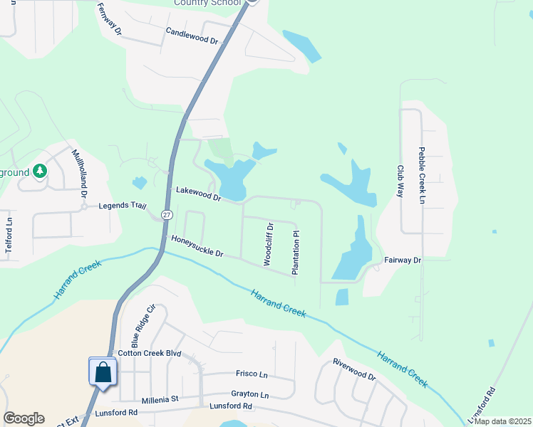 map of restaurants, bars, coffee shops, grocery stores, and more near 2702-2760 Plantation Place in Enterprise
