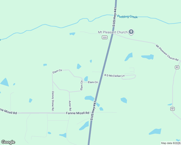 map of restaurants, bars, coffee shops, grocery stores, and more near 105 Wayne Giddens Lane in Pearson