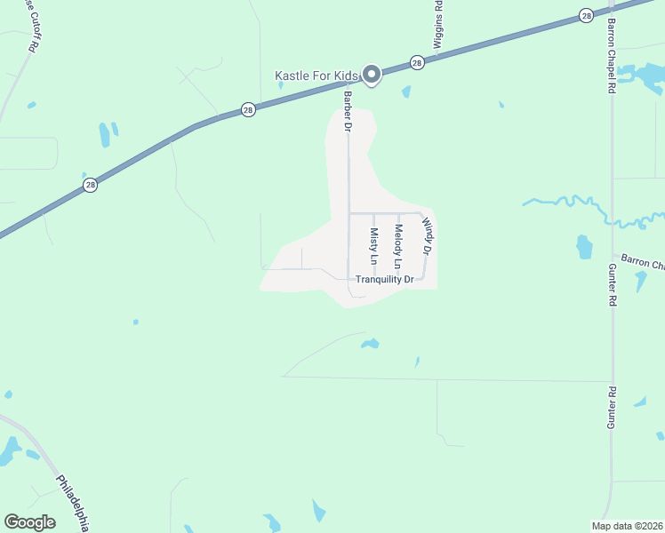 map of restaurants, bars, coffee shops, grocery stores, and more near 1004 Amber Lane in Pineville