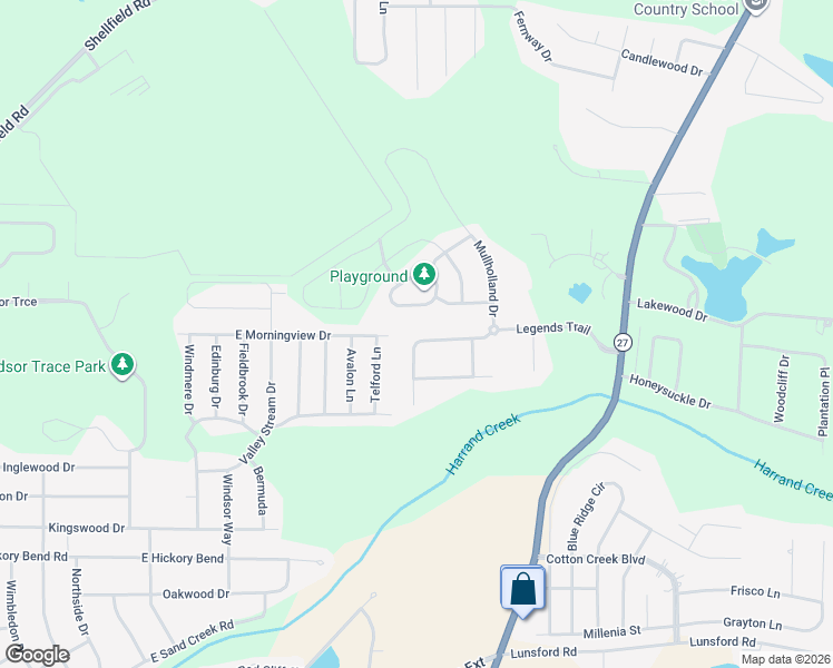 map of restaurants, bars, coffee shops, grocery stores, and more near 510 Legends Trail in Enterprise