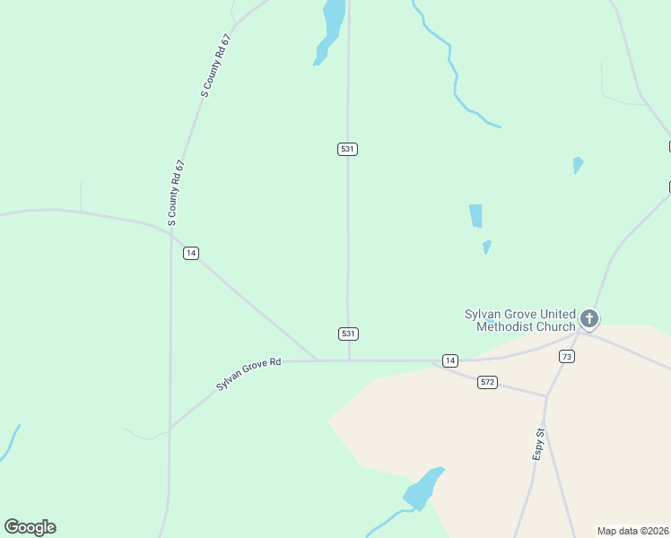 map of restaurants, bars, coffee shops, grocery stores, and more near 934 County Road 531 in Midland City