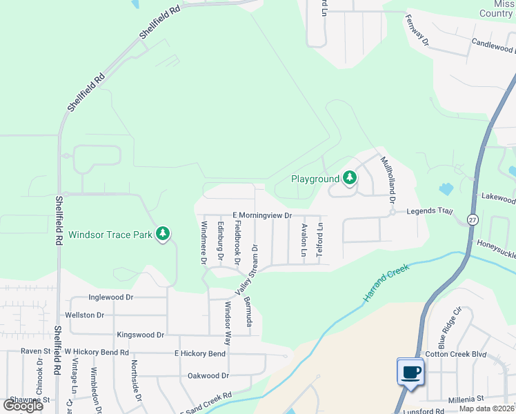 map of restaurants, bars, coffee shops, grocery stores, and more near 500 Valley Stream Drive in Enterprise