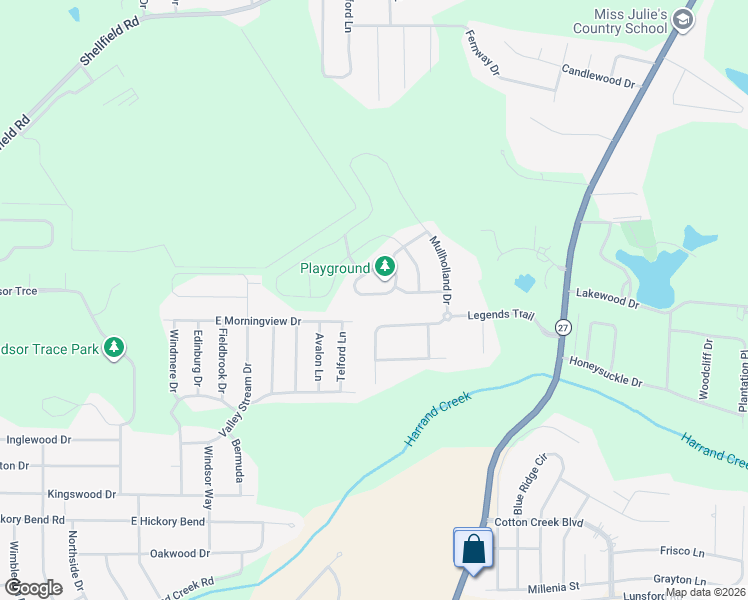 map of restaurants, bars, coffee shops, grocery stores, and more near 510 Legends Trail in Enterprise