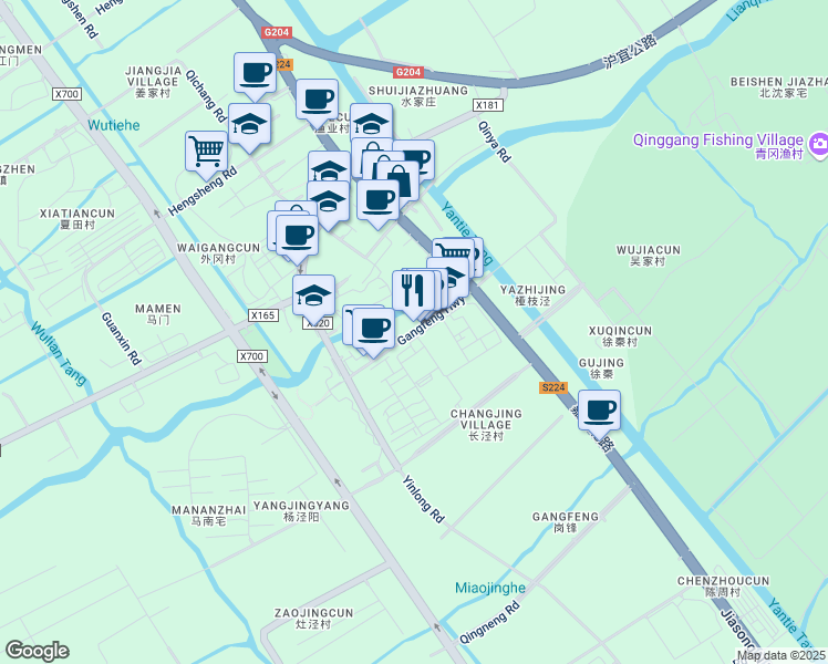 map of restaurants, bars, coffee shops, grocery stores, and more near in 