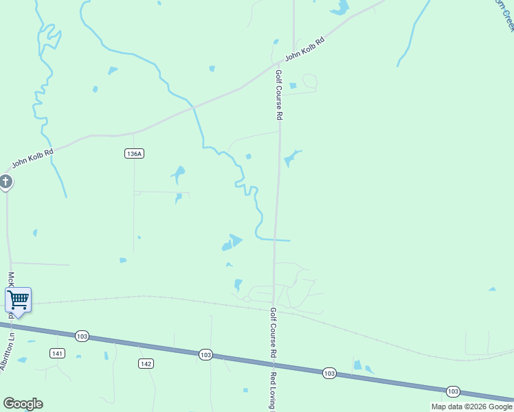 map of restaurants, bars, coffee shops, grocery stores, and more near Golf Course Road in Lufkin