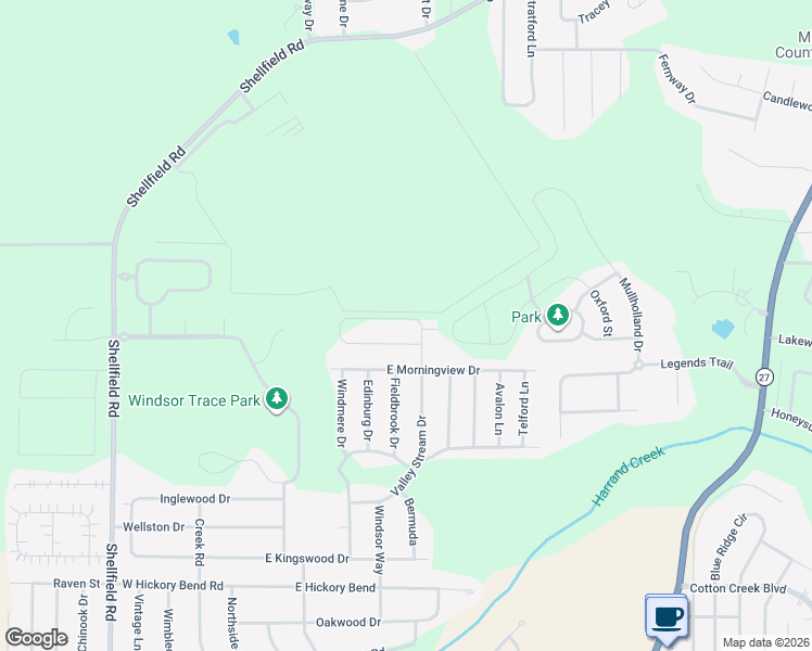 map of restaurants, bars, coffee shops, grocery stores, and more near 500 Valley Stream Drive in Enterprise