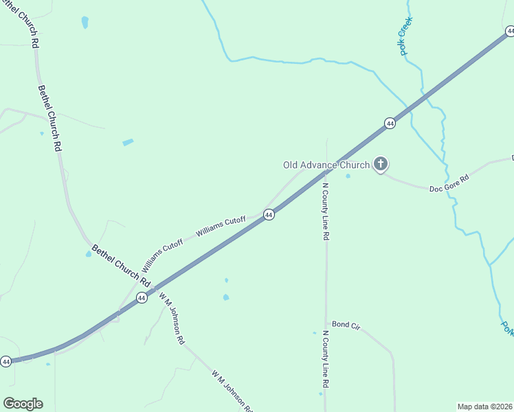 map of restaurants, bars, coffee shops, grocery stores, and more near 129 Williams Cutoff in Sumrall