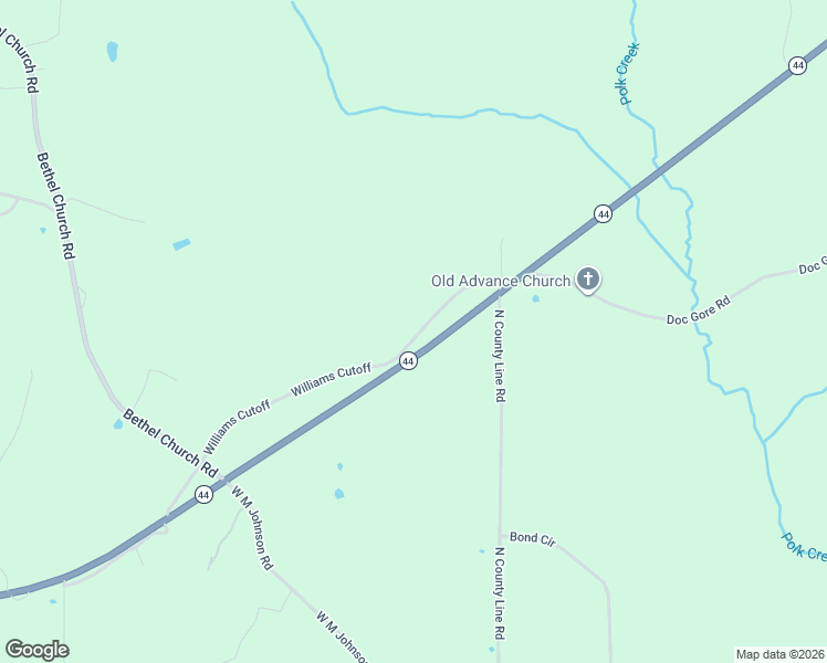 map of restaurants, bars, coffee shops, grocery stores, and more near 129 Williams Cutoff in Sumrall