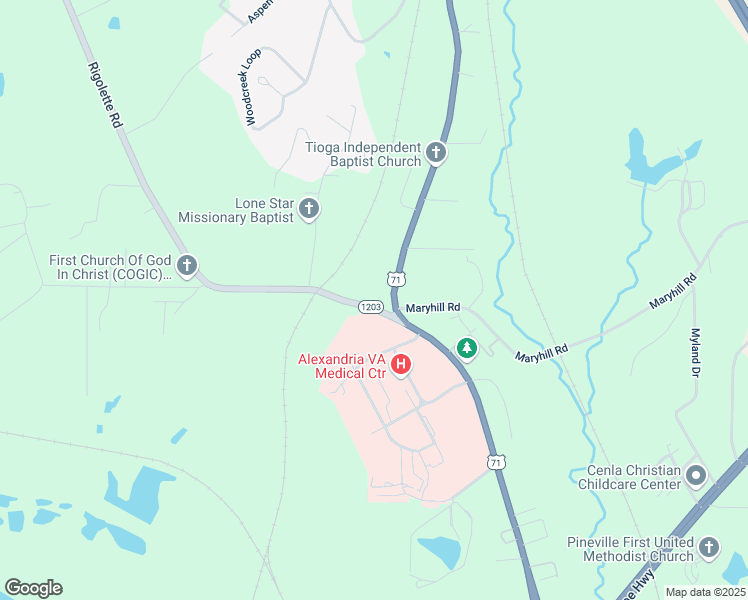 map of restaurants, bars, coffee shops, grocery stores, and more near 2709 Shreveport Highway in Pineville