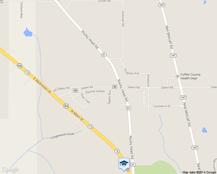 map of restaurants, bars, coffee shops, grocery stores, and more near 3498 Salem Road in Enterprise