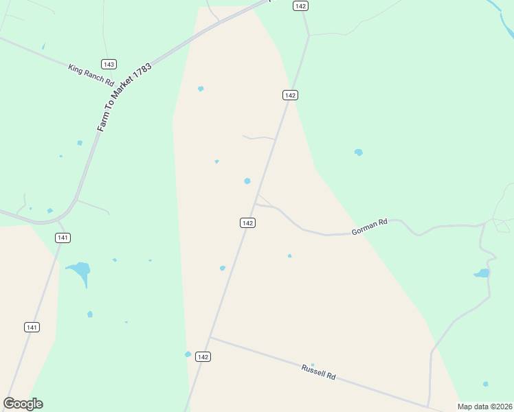 map of restaurants, bars, coffee shops, grocery stores, and more near County Road 142 in Gatesville
