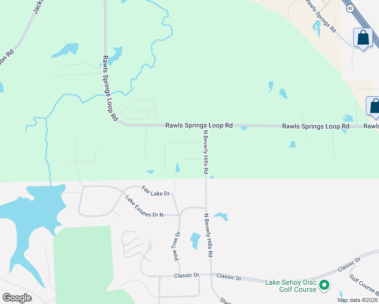 map of restaurants, bars, coffee shops, grocery stores, and more near 13 Little Pacific Drive in Hattiesburg