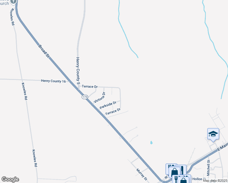 map of restaurants, bars, coffee shops, grocery stores, and more near 103 Suellen Ct in Headland