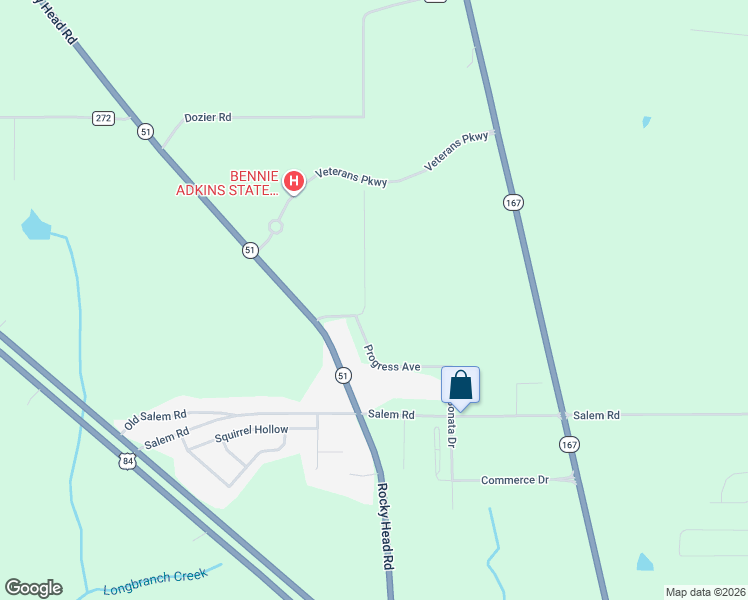 map of restaurants, bars, coffee shops, grocery stores, and more near 3249 Hickman Road in Enterprise