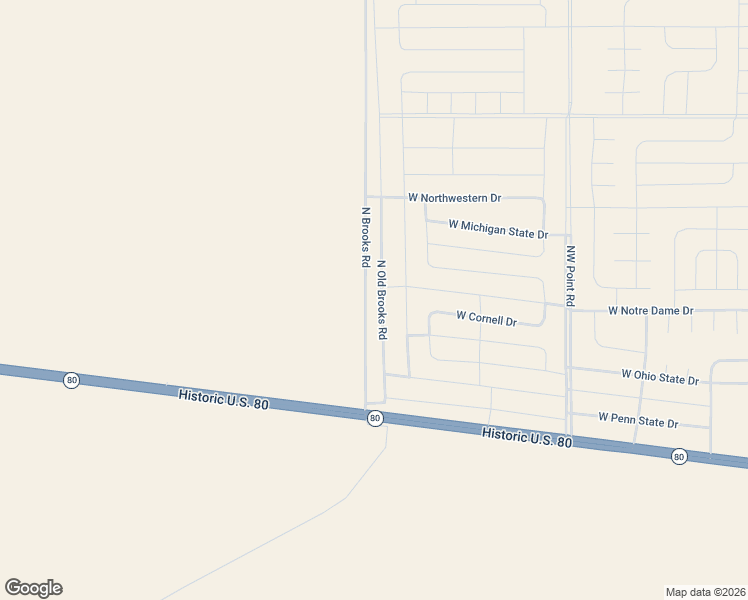 map of restaurants, bars, coffee shops, grocery stores, and more near 3324-3652 North Brooks Road in Douglas