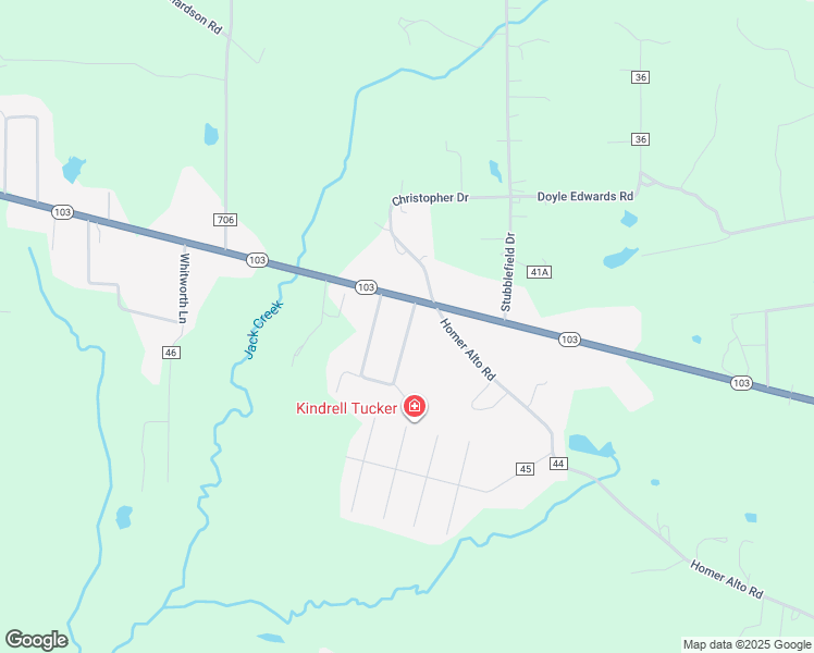 map of restaurants, bars, coffee shops, grocery stores, and more near 106 Sun Meadow Street in Lufkin