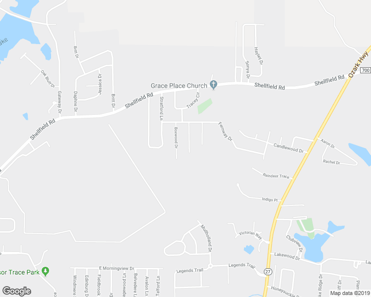 map of restaurants, bars, coffee shops, grocery stores, and more near 112 Chapelwood Drive in Enterprise