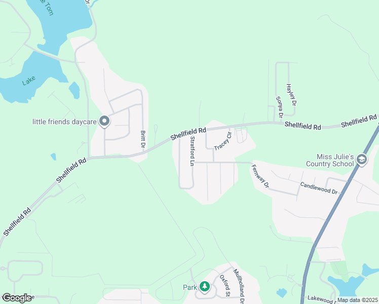 map of restaurants, bars, coffee shops, grocery stores, and more near 10 Stratford Lane in Enterprise