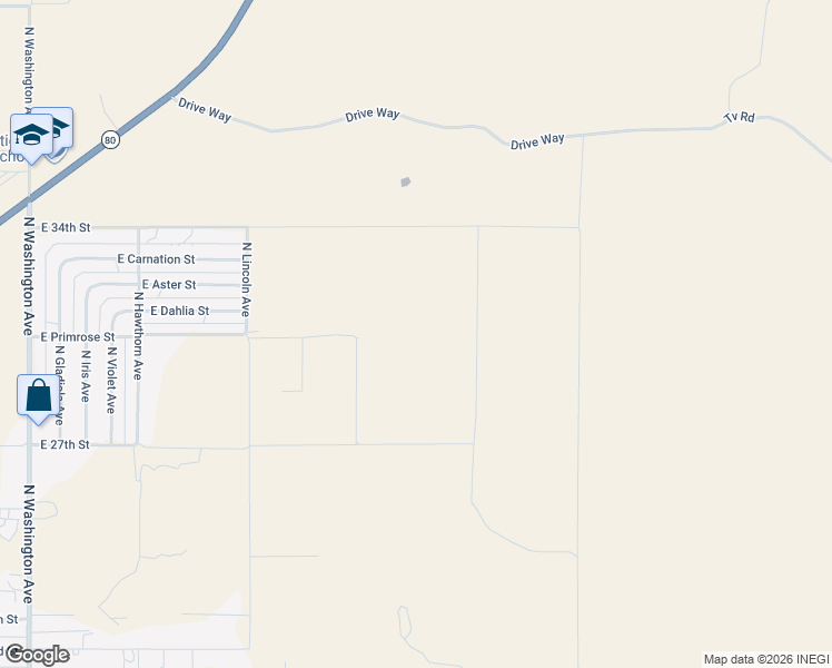 map of restaurants, bars, coffee shops, grocery stores, and more near in Douglas