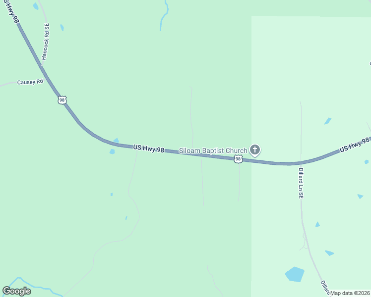 map of restaurants, bars, coffee shops, grocery stores, and more near U.S. 98 in Meadville