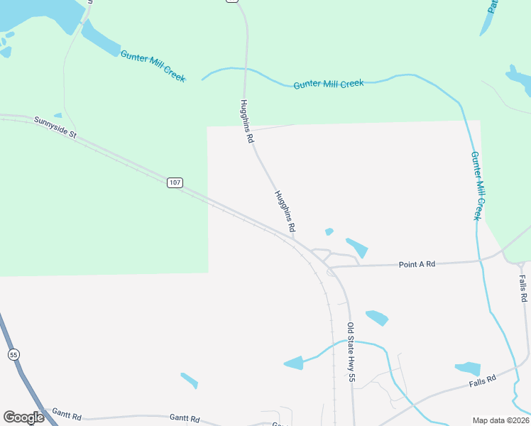 map of restaurants, bars, coffee shops, grocery stores, and more near Sunnyside Street in Red Level