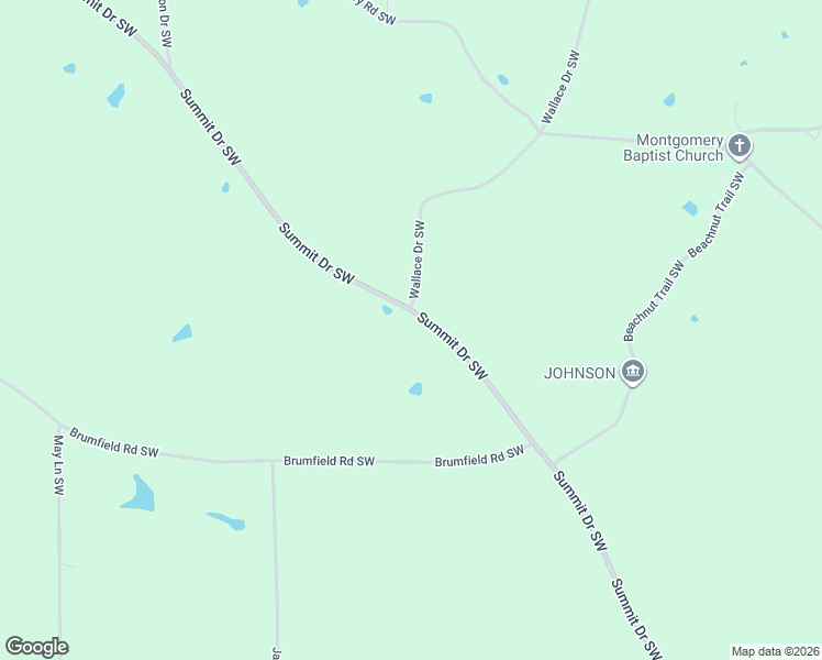 map of restaurants, bars, coffee shops, grocery stores, and more near 3492 Summit Drive Southwest in Bogue Chitto