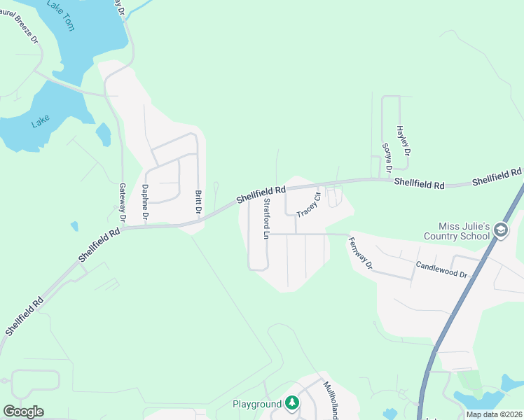 map of restaurants, bars, coffee shops, grocery stores, and more near 10 Stratford Lane in Enterprise