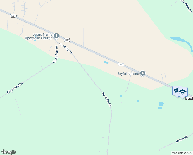 map of restaurants, bars, coffee shops, grocery stores, and more near 89 Ida Wells Road in Deville