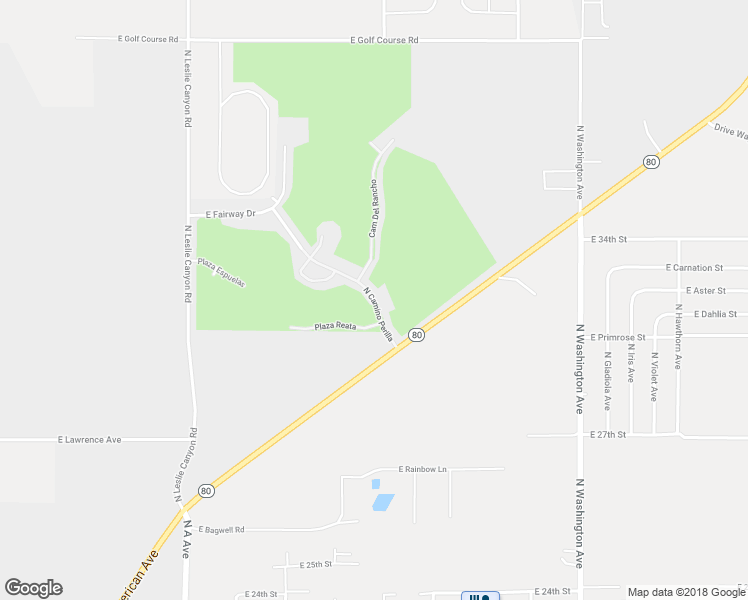 map of restaurants, bars, coffee shops, grocery stores, and more near 3250 Camino Perilla in Douglas