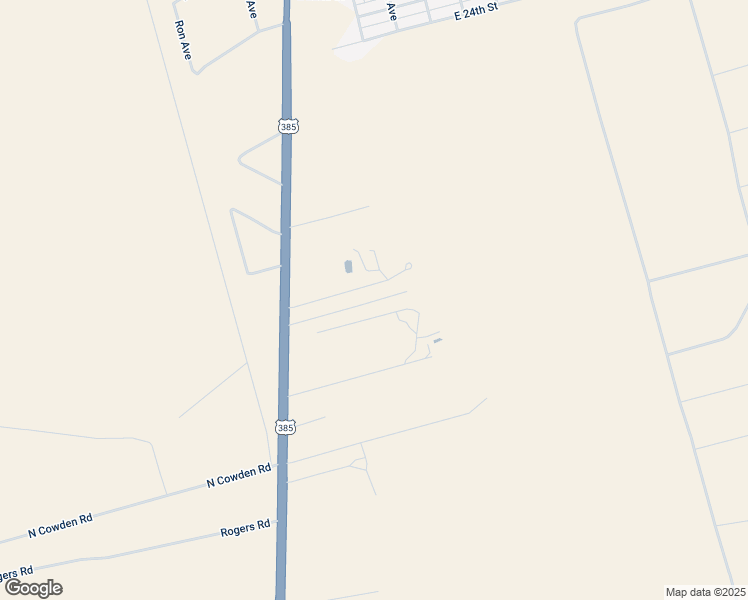 map of restaurants, bars, coffee shops, grocery stores, and more near Pope Drive in Crane County