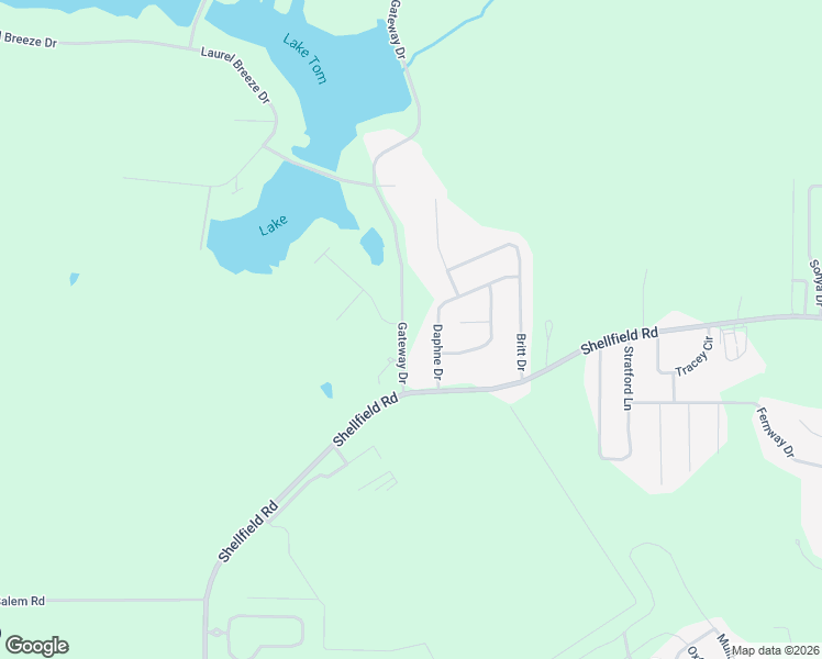 map of restaurants, bars, coffee shops, grocery stores, and more near 110 Gateway Drive in Enterprise