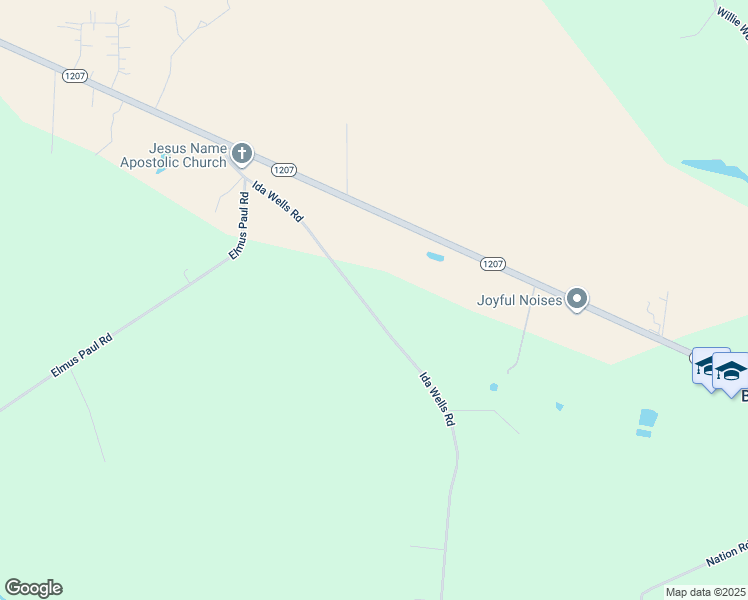 map of restaurants, bars, coffee shops, grocery stores, and more near 85 Ida Wells Road in Deville