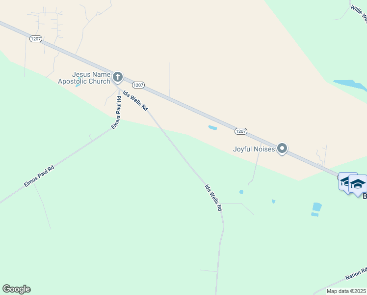 map of restaurants, bars, coffee shops, grocery stores, and more near 85 Ida Wells Road in Deville