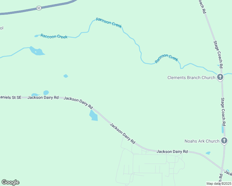 map of restaurants, bars, coffee shops, grocery stores, and more near Jackson Dairy Road in Baconton