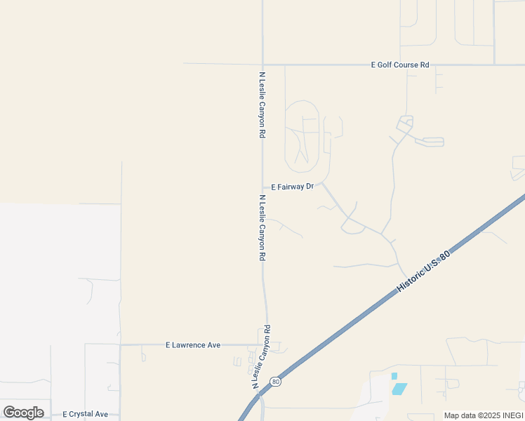 map of restaurants, bars, coffee shops, grocery stores, and more near North Leslie Canyon Road in Douglas